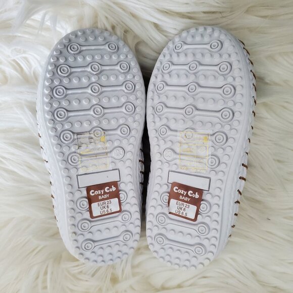 Cozy Cub Navy Blue Fashion Toddler Soft Sole Sports Shoes SZ 6.5 - Picture 9 of 10